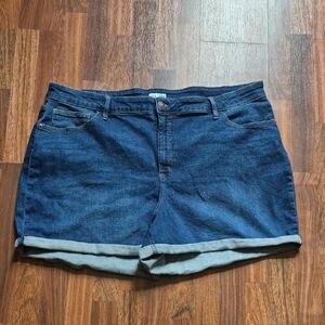 Ava & Viv Blue Jean Shorts Casual Cut-Off Style